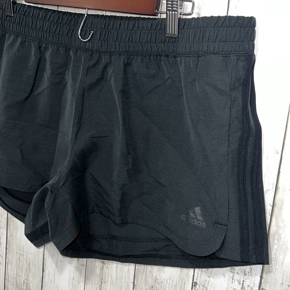 Adidas Pacer Short 3” inseam Stripe Heather Black Size XL NWT - Picture 2 of 5